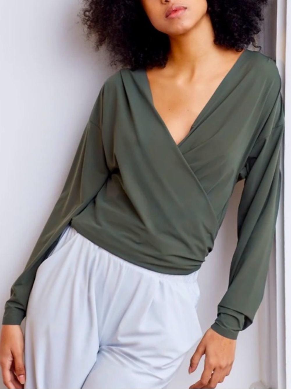 ADAY | That’s a Wrap Top - Moss Green